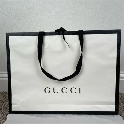 gucci new paper bag|gucci paper bag price.